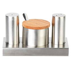 Groovy - Groovy Tuzluk Baharatlık Takımı, 3'lü, Yuvarlak Groovy - Groovy Tuzluk Baharatlık Takımı, 3'lü, Yuvarlak