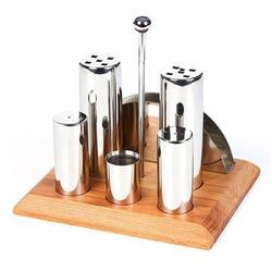 Groovy - Groovy Tuzluk Baharatlık Takımı, Altılı Yuvarlak Groovy - Groovy Tuzluk Baharatlık Takımı, Altılı Yuvarlak