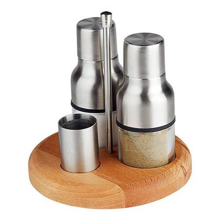 Groovy Tuzluk Baharatlık Takımı,3 Lü Mat 14 Cm Groovy Tuzluk Baharatlık Takımı,3 Lü Mat 14 Cm