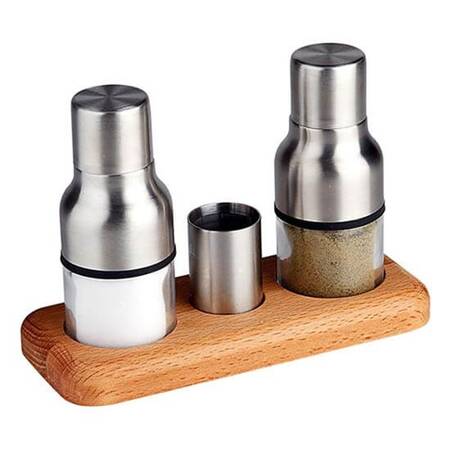 Groovy Tuzluk Baharatlık Takımı,3 Lü Mat 17.5x7.5 Cm Groovy Tuzluk Baharatlık Takımı,3 Lü Mat 17.5x7.5 Cm