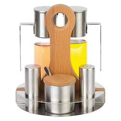 Groovy - Groovy Tuzluk Baharatlık, Yağlık Seti, 5'li, 180 cc Groovy - Groovy Tuzluk Baharatlık, Yağlık Seti, 5'li, 180 cc