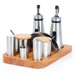 Groovy - Groovy Tuzluk Baharatlık Yağlık Takımı, 8 Li 150 Cc Groovy - Groovy Tuzluk Baharatlık Yağlık Takımı, 8 Li 150 Cc