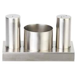 Groovy - Groovy Tuzluk Şekerlik Takımı, 3'lü, Yuvarlak, Paslanmaz