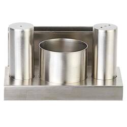 Groovy - Groovy Tuzluk Şekerlik Takımı, 4'lü, Yuvarlak, Çelik