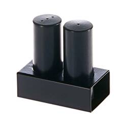 Groovy - Groovy Tuzluk Takımı, 2 Li, Yuvarlak Kalın, Siyah