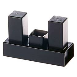 Groovy - Groovy Tuzluk Takımı, 3 Lü, Kare, Siyah