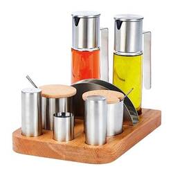 Groovy - Groovy Tuzluk Yağlık Baharatlık Takımı, 8'Li 180 cc