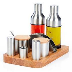 Groovy - Groovy Tuzluk Yağlık Baharatlık Takımı, 8 Li 300 Cc