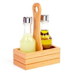 Groovy - Groovy Yağlık Sirkelik 2'li Set, Ahşap Standlı, 130 Cc Groovy - Groovy Yağlık Sirkelik 2'li Set, Ahşap Standlı, 130 Cc