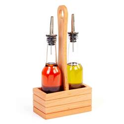 Groovy - Groovy Yağlık Sirkelik 2'li Set, Ahşap Standlı, 250 Cc