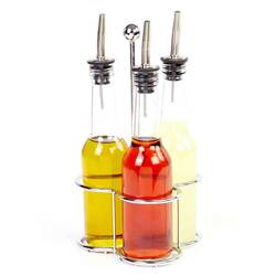 Groovy - Groovy Yağlık Sirkelik 3'lü Set, Paslanmaz Stand, 250 Cc Groovy - Groovy Yağlık Sirkelik 3'lü Set, Paslanmaz Stand, 250 Cc