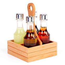 Groovy - Groovy Yağlık Sirkelik 4'lü Set, Ahşap Standlı, 130 Cc Groovy - Groovy Yağlık Sirkelik 4'lü Set, Ahşap Standlı, 130 Cc