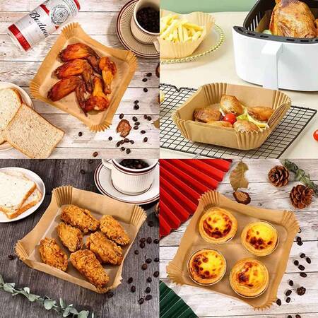 Gurme Chef Airfryer Pişirme Kağıdı, Kare, 100 lü Paket, 16x4.5 Cm Gurme Chef Airfryer Pişirme Kağıdı, Kare, 100 lü Paket, 16x4.5 Cm