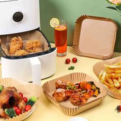 Gurme Chef Airfryer Pişirme Kağıdı, Kare, 100 lü Paket, 16x4.5 Cm - Thumbnail