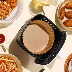Gurme Chef Airfryer Pişirme Kağıdı, Yuvarlak, 100 lü Paket, 16x4.5 Cm - Thumbnail