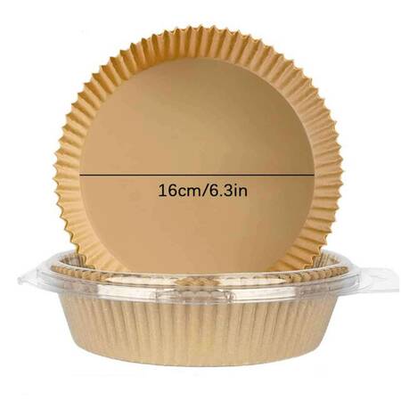 Gurme Chef Airfryer Pişirme Kağıdı, Yuvarlak, 50 li Paket, 16x4.5 Cm Gurme Chef Airfryer Pişirme Kağıdı, Yuvarlak, 50 li Paket, 16x4.5 Cm