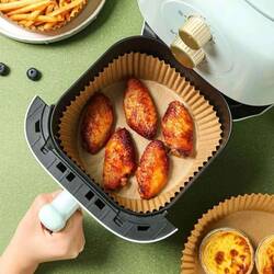 Gurme Chef Airfryer Pişirme Kağıdı, Yuvarlak, 50 li Paket, 16x4.5 Cm - Thumbnail