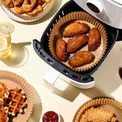 Gurme Chef Airfryer XXL Pişirme Kağıdı, Yuvarlak, 50 li Paket, 20x4.5 Cm - Thumbnail