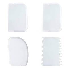 İles - Hamur Kazıyıcı, Kesici, Plastik 4 Lü Eko Set İles - Hamur Kazıyıcı, Kesici, Plastik 4 Lü Eko Set