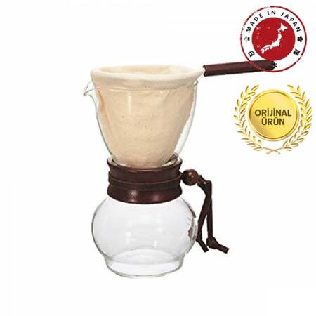 Hario Drip Pot Ahşap Boyunlu 1-2 Cup