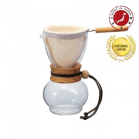 Hario Drip Pot Ahşap Boyunlu 3 Cup