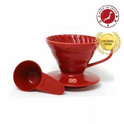 Hario - Hario V60 01 Seramik Dripper Kırmızı Hario - Hario V60 01 Seramik Dripper Kırmızı