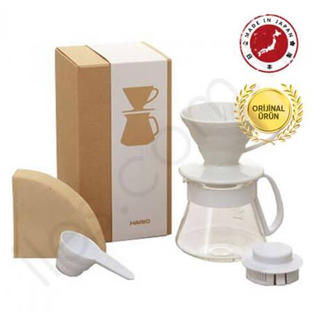 Hario V60 01 Seramik Kahve Demleme Seti