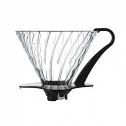 Hario - Hario V60 02 Dripper Siyah Cam Hario - Hario V60 02 Dripper Siyah Cam