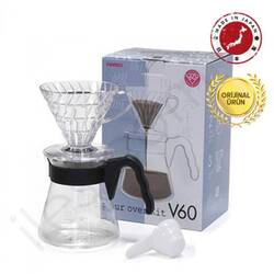 Hario - Hario V60 02 Kahve Demleme Seti Plastik Hario - Hario V60 02 Kahve Demleme Seti Plastik