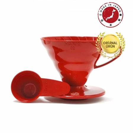 Hario V60 02 Seramik Dripper Kırmızı