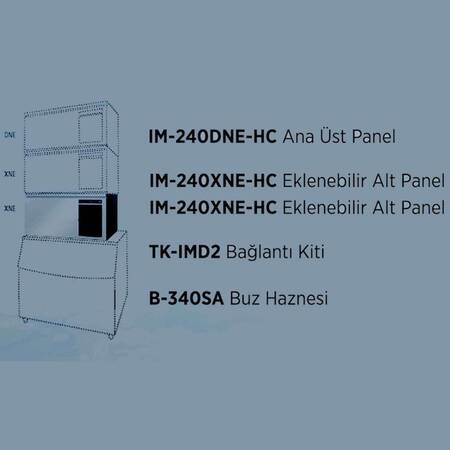 Hoshizaki Buz Makinesi, IM-240XNE-HC, 210 Kg/Gün