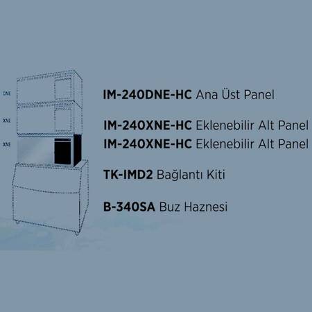 Hoshizaki Buz Makinesi, IM-240XNE-HC, 210 Kg/Gün