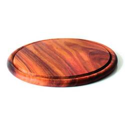 Groovy - İreko Steak Sunum Tahtası Yuvarlak 30,5X1,8 Cm