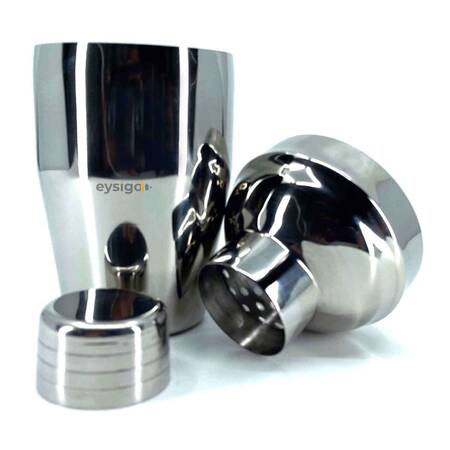 Kokteyl Shaker Seti, 350 ml, Paslanmaz Çelik, 7 Parça Kokteyl Shaker Seti, 350 ml, Paslanmaz Çelik, 7 Parça