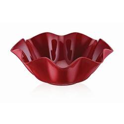 THERMOSET - Külsan Thermoset Roza Dalgalı Kase, Ø 20 Cm, 750 ml, Kırmızı THERMOSET - Külsan Thermoset Roza Dalgalı Kase, Ø 20 Cm, 750 ml, Kırmızı