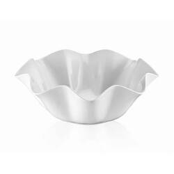 THERMOSET - Külsan Thermoset Roza Dalgalı Kase, Ø 28 Cm, 2 Litre, Beyaz THERMOSET - Külsan Thermoset Roza Dalgalı Kase, Ø 28 Cm, 2 Litre, Beyaz