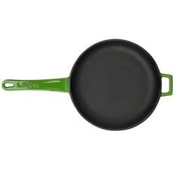 Lava - Lava Kızartma Tavası Döküm Demir Metal Kulplu, Yeşil 16 Cm