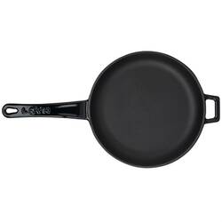 Lava - Lava Kızartma Tavası Döküm Demir Metal Kulplu, Siyah 16 Cm