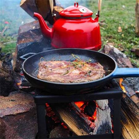 Lava Kızartma Tavası Döküm Demir Metal Kulplu, Siyah 16 Cm Lava Kızartma Tavası Döküm Demir Metal Kulplu, Siyah 16 Cm