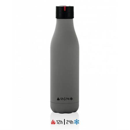 Les Artistes Zaman Ayarlı Termos, Gri 500 ml 16,5 Oz