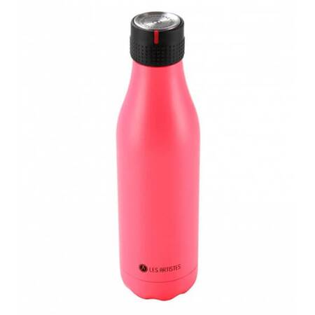 Les Artistes Zaman Ayarlı Termos, Pembe 500 ml 16,5 Oz