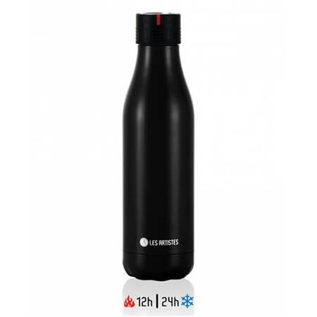 Les Artistes Zaman Ayarlı Termos, Siyah 500 ml 16,5 Oz