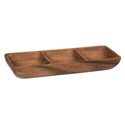 EPİNOX - Nil Kuruyemişlik, 3 Gözlü, Ahşap, 30 Cm