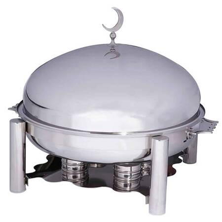 Öztiryakiler Chafing Dish Ortadoğu Model Yuvarlak 60 Cm Jel Yakıtlı