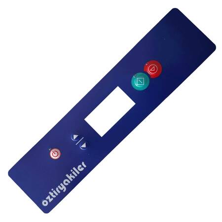 Öztiryakiler Dijital Bulaşık Makinesi Ön Panel Etiketi, 28.5x7 Cm