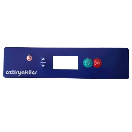 Öztiryakiler Dijital Bulaşık Makinesi Ön Panel Etiketi, 28.5x7 Cm