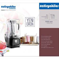 Öztiryakiler Gurmeaid Dijital Bar Blender, Gürültü Önleyici Kapaklı, 1680 W - Thumbnail