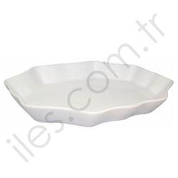 Öztiryakiler - Öztiryakiler Porterra Guidu Porselen Oval Tabak 16,75 Cm