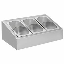 Öztiryakiler - Öztiryakiler Self Servis Baharatlık 3 Bölmeli Öztiryakiler - Öztiryakiler Self Servis Baharatlık 3 Bölmeli