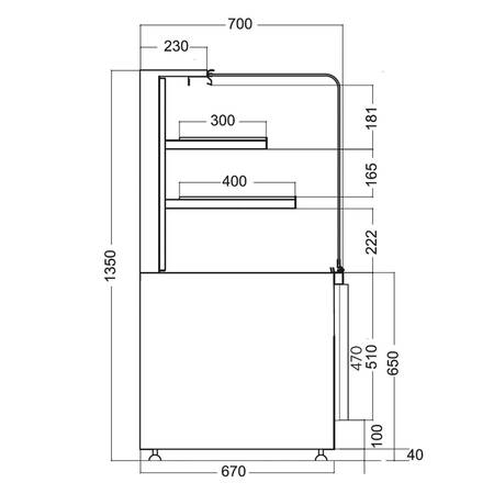 Öztiryakiler Soğuk Teşhir Dolabı Düz Camlı 150 CM